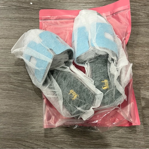 Shein Blue Green H Slide Sandals 9 - Picture 2 of 3